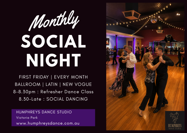 Monthly Friday Night Social Dance
